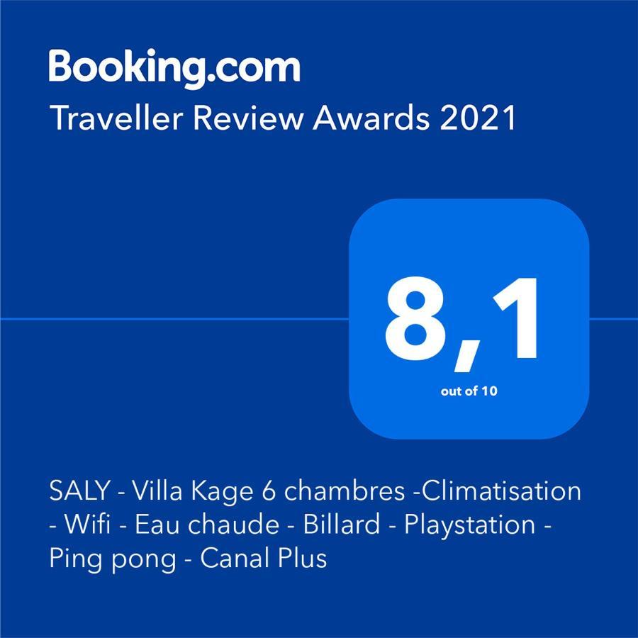 Saly - Villa Kage 6 Chambres -Clim-Wifi-Eau Chaude-Billard-Babyfoot-Ping Pong-Canal - Electricite Non Comprise Exterior foto